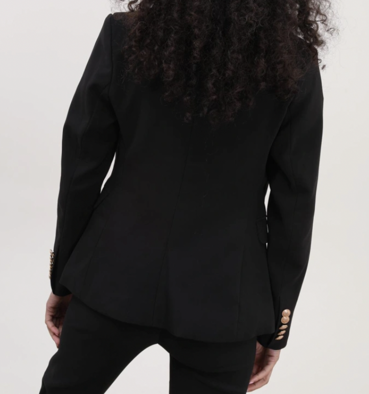 Alina Blazer med Guldknapper Sort - Billede 2