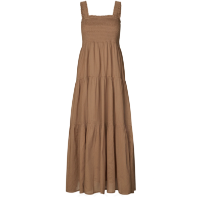 Lollys Laundry Nuda Maxi Kjole Camel