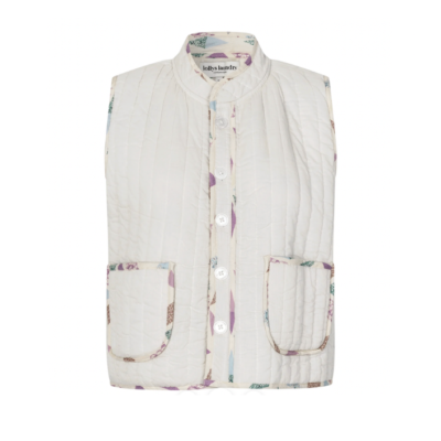 Lollys Laundry Cairo Kvilt Vest Creme