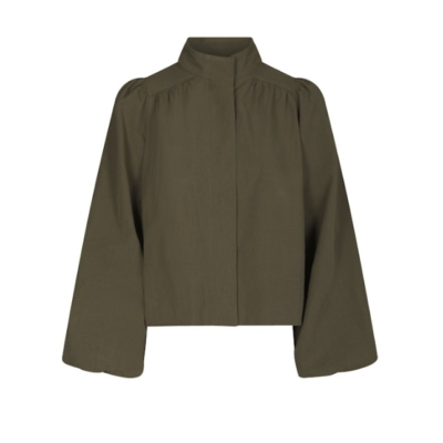 Neo Noir Tirsa Twill Jakke Army