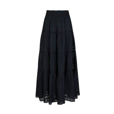 Neo Noir Felicia S Voile Nederdel Sort