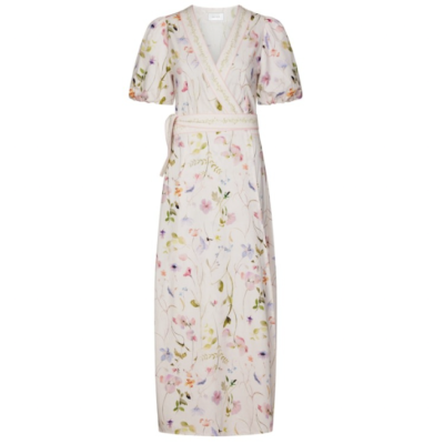 Neo Noir Clarine Flower Kjole Hvid