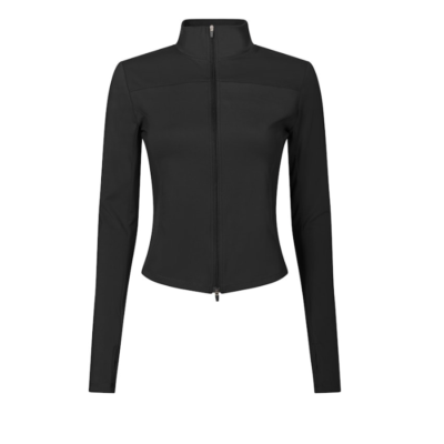 Neo Noir Nolana Zip Bluse Sort