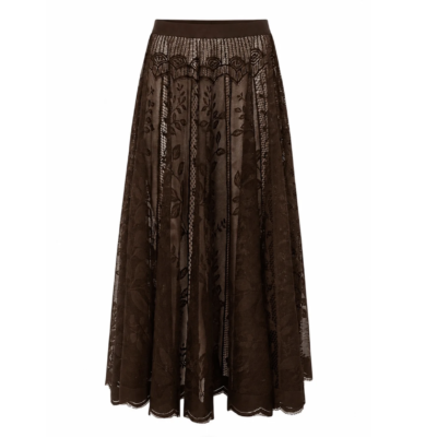 Lollys Laundry Collins Maxi Nederdel Mørk Mokka