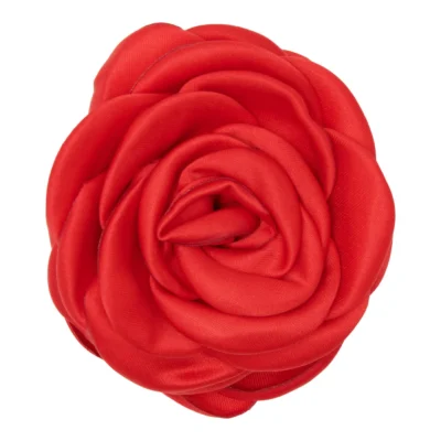 Pico Lille Satin Rose Hårklemme Rød