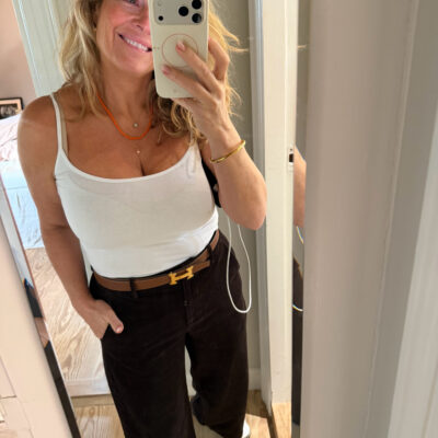 Ivy Copenhagen Alice wide i mørkebrun fløjl
