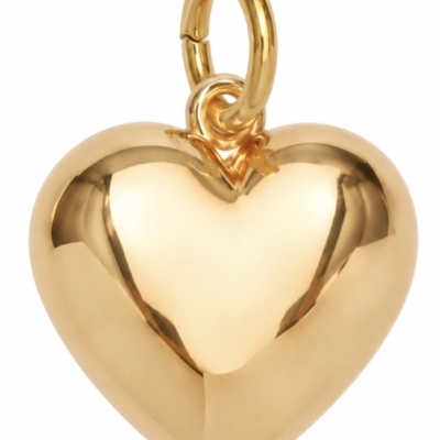 Pico Cupid Large Heart Pendant Guldbelagt